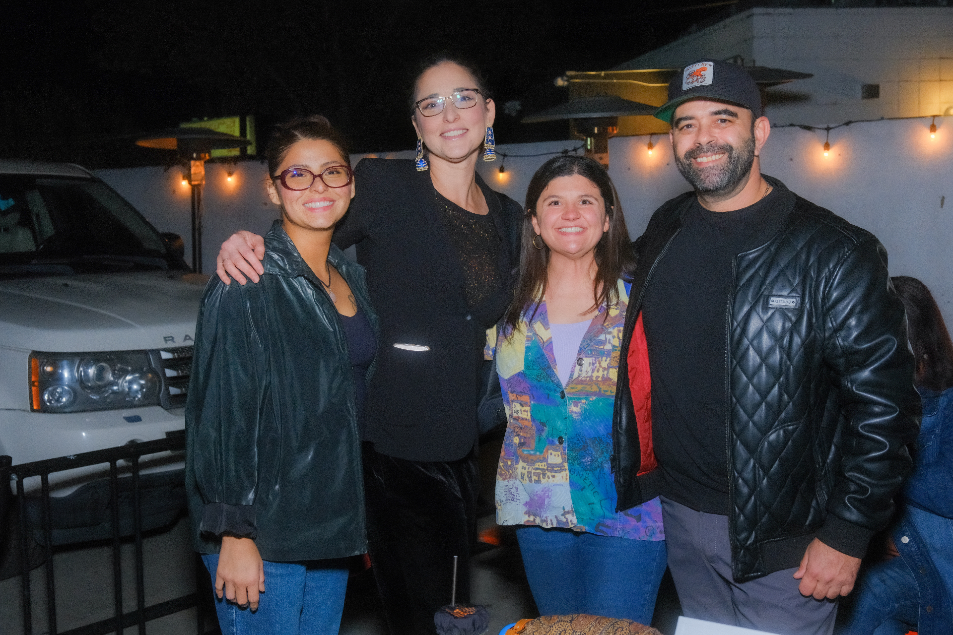Be Kind Connection volunteers Valeria and Olivia, board member Amelia, and founder Craig at the December 2025 Alexandria House benefit in Los Angeles